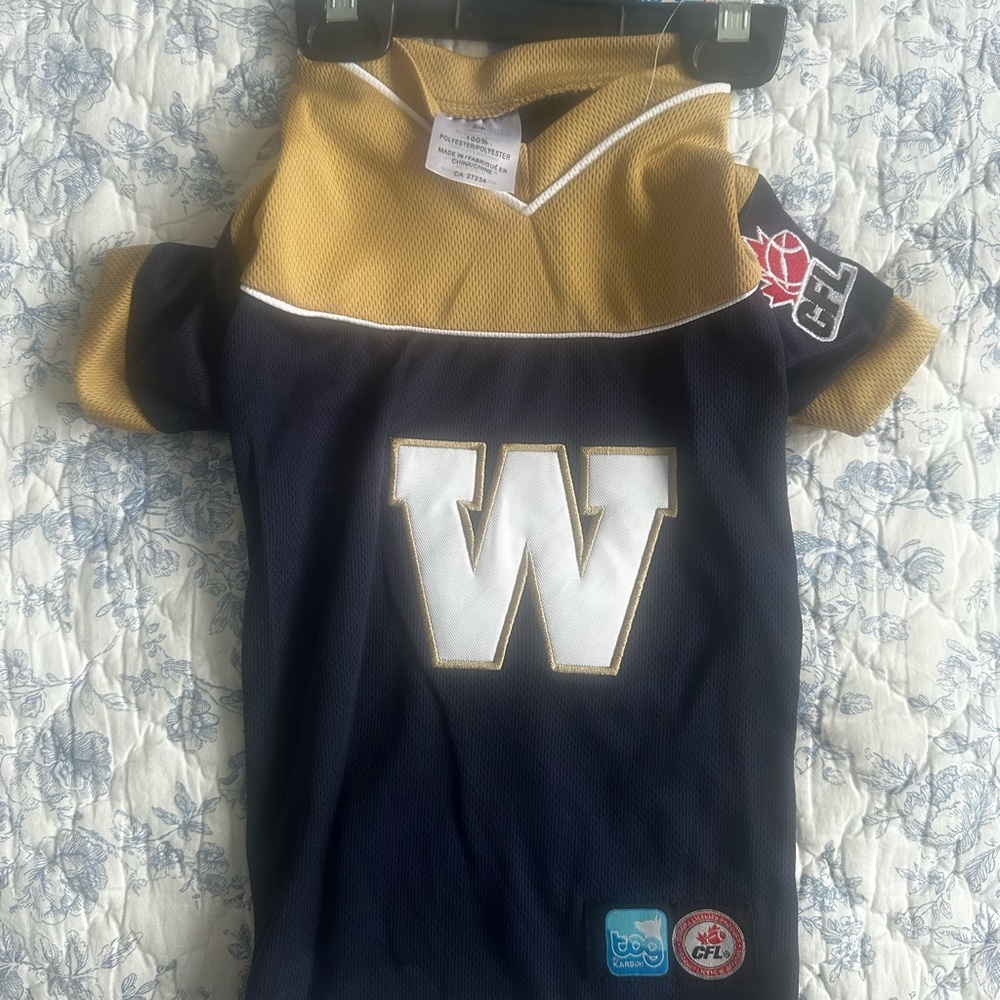 Blue and Gold Dog Jersey